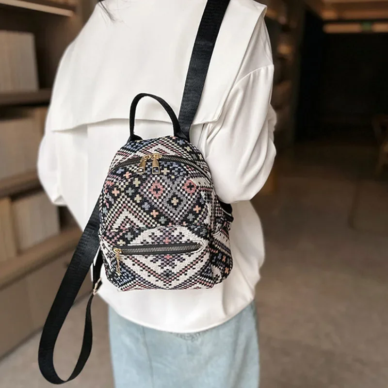 

Retro Women Small Backpack Fashion School Bags Female Causal Children Travel Shopping Girl Backpacks Schoolbags Feminina Bag