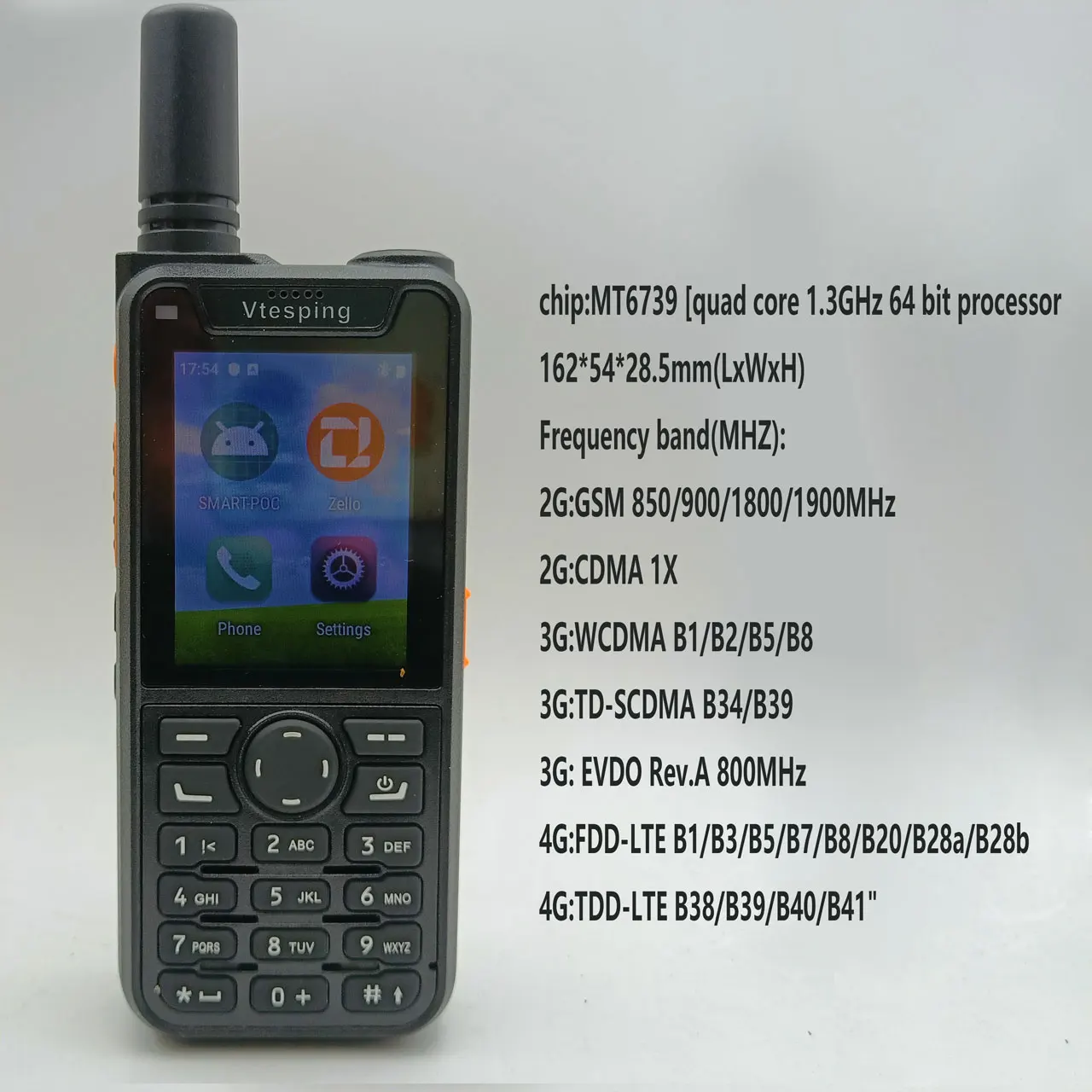 Vtesping M920 Zello Walkie Talkie Android 9.0 Google Apps