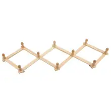 

Wooden Wall Hooks Garments Organizer Rack Clothes Hat Hanging Hook Wooden Hanger Kids Room Decor Telescopic Hanger Dropshiping
