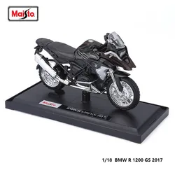 Maisto 1:18 Alloy Motorcycle Diecast Model - Genuine Collectible Gift Toy (BMW R1200 GS)