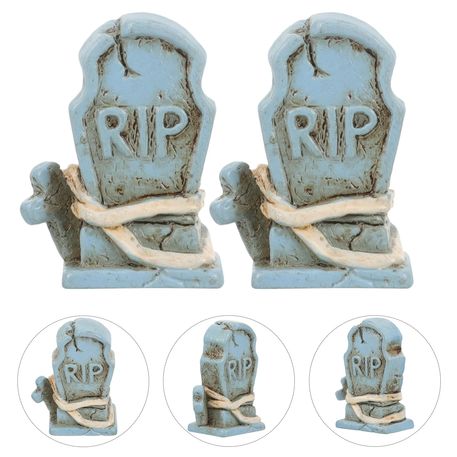 

10 Pcs Halloween Tombstone Graveyard Decor Shape Adornment Prank Prop Mini Tombstones Decorations Headstones