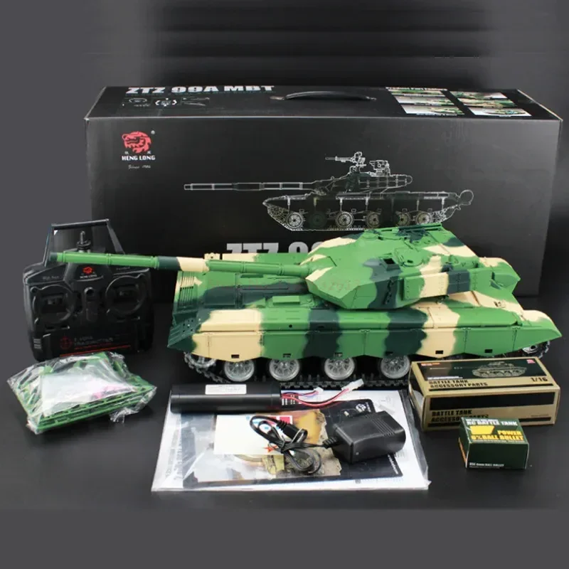 Henglong 3899a-1 Chinese Type 99a Remote-controlled Main Battle Tank Model Multifunctional Infrared Shooting/smoke Tank Rc Toy 6