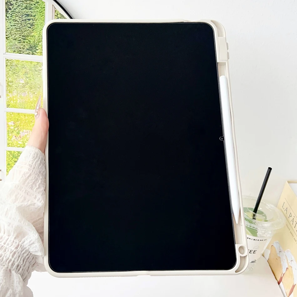 Tablet Case with Pencil Slot - Thick Shockproof Soft Silicone Cover