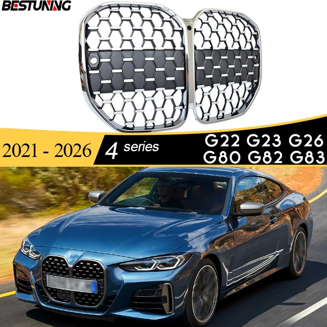 After-market Front Replacement Grille Silvery Chrome For 2020 - 2025 Bmw 4  Series G23 Convertible G26 I4 Gran Coupe 420i 440i - Racing Grills -  AliExpress