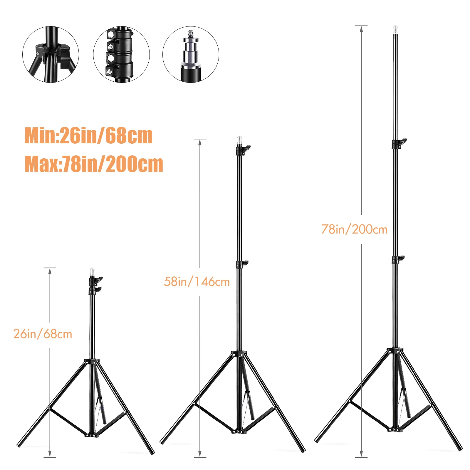 스튜디오 사진 조명 키트 소프트 박스 조명 세트, 85W 2800K-5700K 이중 색상 온도 LED 조명 * 3 + 50x70cm 소프트 박스 * 3