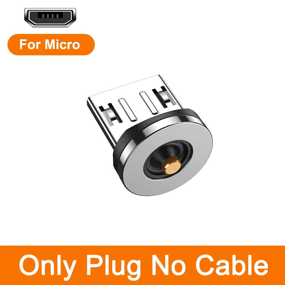AUFU Magnetic 3M Charging Cable, 540° Rotating Magnetic Charger with Micro USB and Type C Connectors