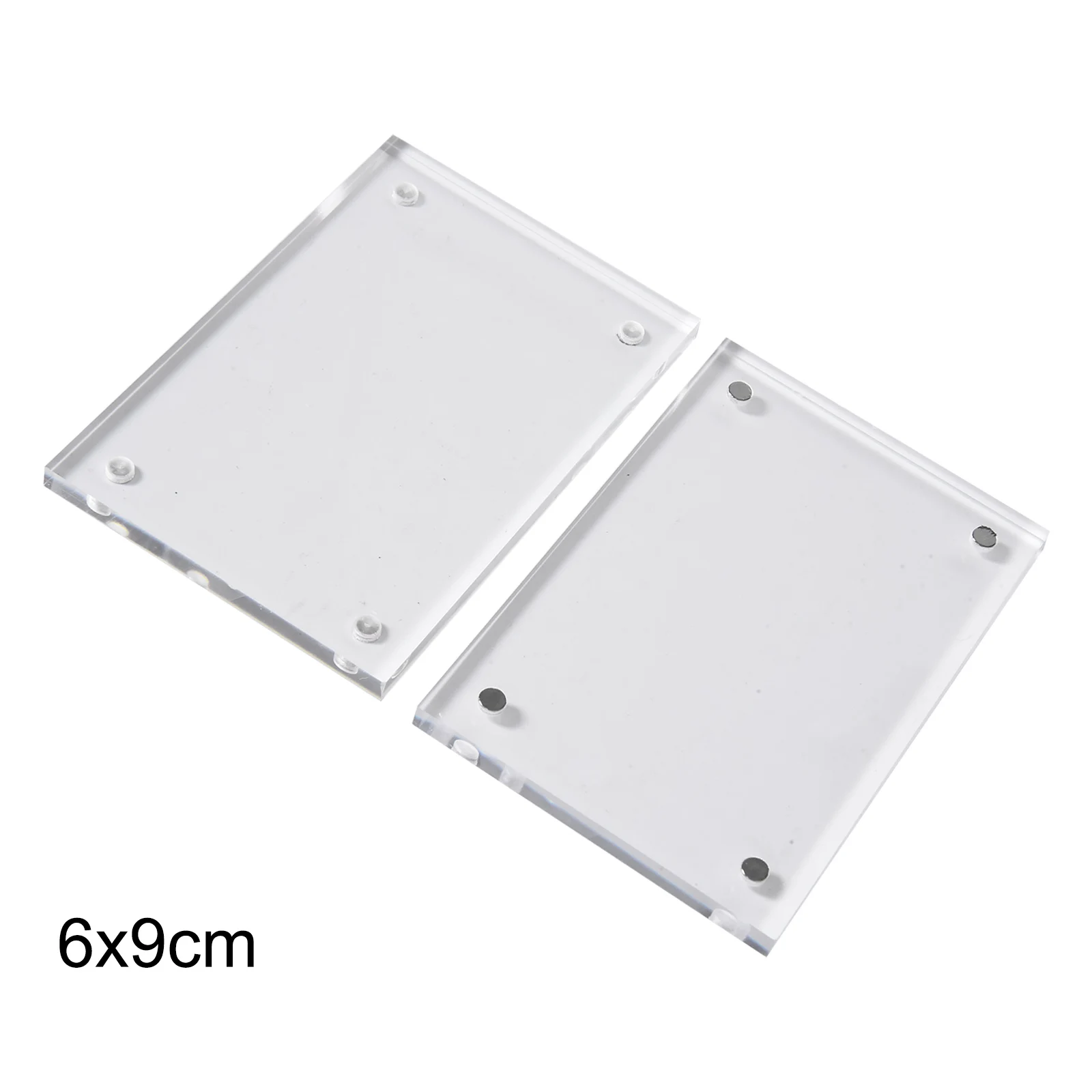 Photo Frame Acrylic Display Holder Transparent Photo Frame Acrylic Magnetic Display Frame Poster Display Stand 5+5mm 7 Sizes Home/office/Room Desk Decoration