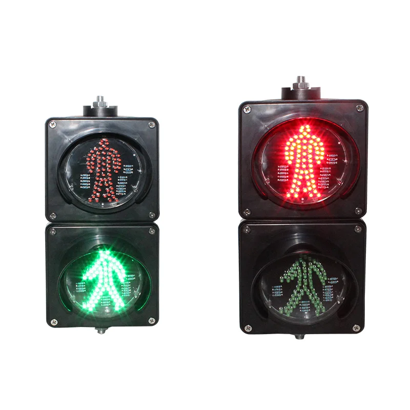 100mm Lens DC12V Or DC24V Or AC85-265V Pedestrian Led Traffic Signal led light strip led warning light auto led light
