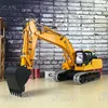 KIT LESU PC360 RC Hydraulic Excavator 1/14 Radio Control CNC Metal Digger Truck Painted Kits Model with Lights Brushless Motor 1