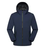 Autumn Winter Lightweight Men Jacket with Hood with Waterproof and Windproof Zipper Outdoor Fashion Men Sports Jacket DIY Logo 2
