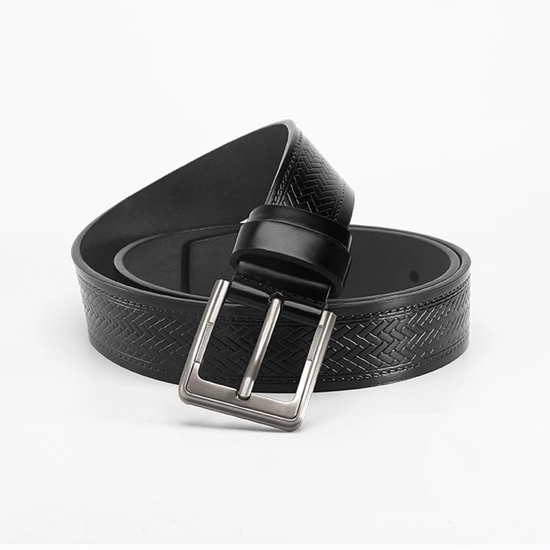 VOOTHOST Men Alloy Buckle Fashion Versatile Jeans Belt Casual Business Simple Style Black Brown Coffee Leather Waist Belt VA068_viptrois.com