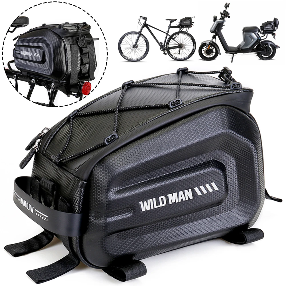 4L Portable Bicycle Pannier Multifunction Cycling Rear Seat Bags Large Capacity Waterproof MTB Road Bike Accessories
