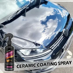 Car Ceramic Coating Auto Paint Care Wax Hydrophobic Coat Spray High Protection 3 in 1 Nano Polymer Scratch Remover Car Detailing