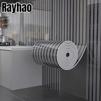 สติกเกอร์ติดผนังลายไม้กันความชื้น วอลเปเปอร์แบบลอกและติด ตกแต่งบ้าน กันน้ำ ลอกออกได้ สติกเกอร์ไวนิลสำหรับการปรับปรุง 1