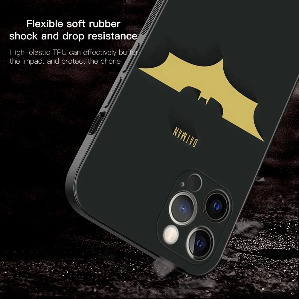 Phone Case for iPhone 13 12 11 Pro Max XR X XS 8 7 6 6S Plus 13mini 5 5S SE 12mini Cover Silicon Coque Batman Cartoon