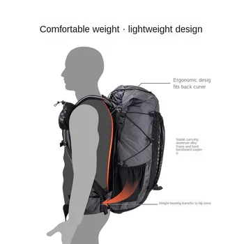 Naturehike Rock Series Outdoor Large Capacity Travel Hiking Camping Comfortable Breathable Wearable Storage Backpack Nature Hike 2