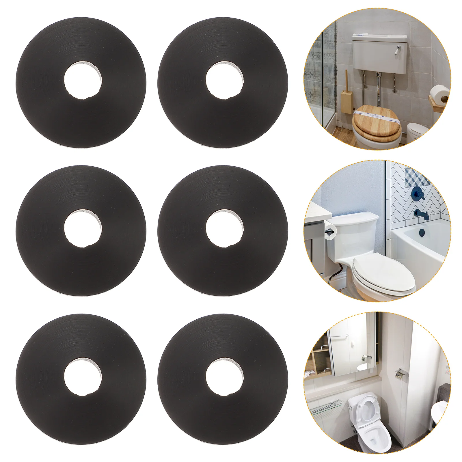 

20 Pcs Sealing Ring Rubber Washers for Bolts Leak-proof Conical Seals Toilet Gasket Spiral