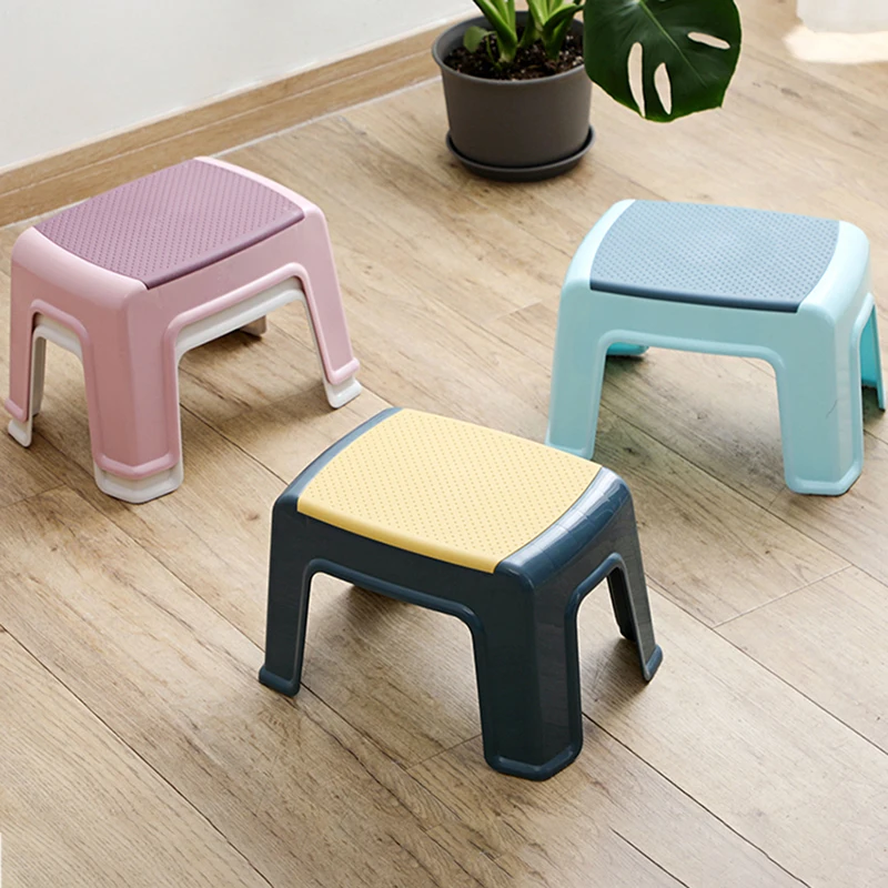 1Pc Children Bath Stools With Anti-slip Pads, Coffee Table Low
