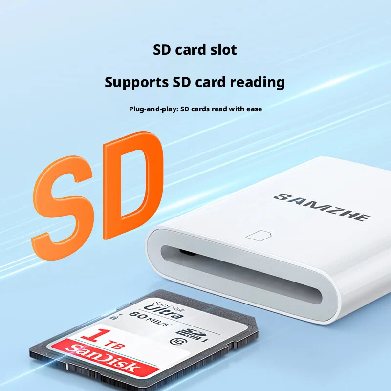 SAMZHE 2 in 1 라이트닝-SD/TF 카드 리더 OTG 플래시 어댑터 메모리 카드 어댑터 (아이폰 14 13 12 Pro Max 3.0 아이패드 플래시용)