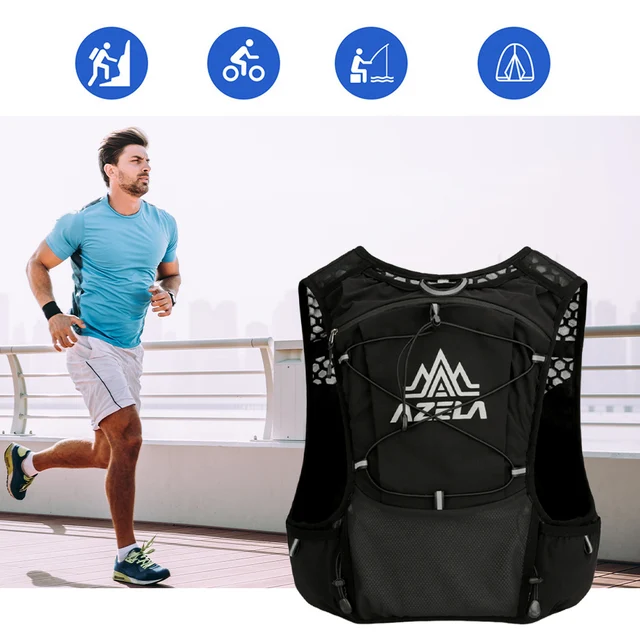 Outdoor Trail Running Backpack Lightweight Running Hydration Vest Backpack Water Backpack for Marathon Cycling Hiking Trail 3