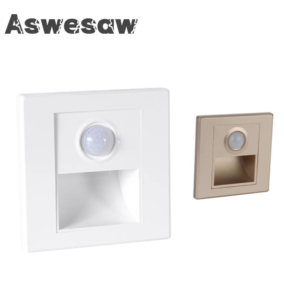 

PIR Motion sensor Wall Lamp Switch Human Body Sensor Footlights 180° Sensor Range for Porch Corridor Corner Stair Lamp