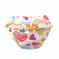 Infant Children Leak proof Swimming Nappies Newborn Baby High Waist Swimming Trunks Baby Boys Girls Cartoon Printed Swim Diapers 2