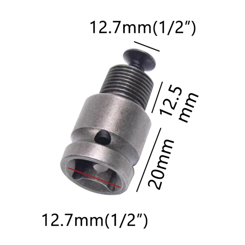 1.5-13mm 정밀 키리스 드릴 척 컨버터 1/2-20UNF 나사 퀵 체인지 어댑터 SDS-Plus 섕크 1/4 육각 액세서리