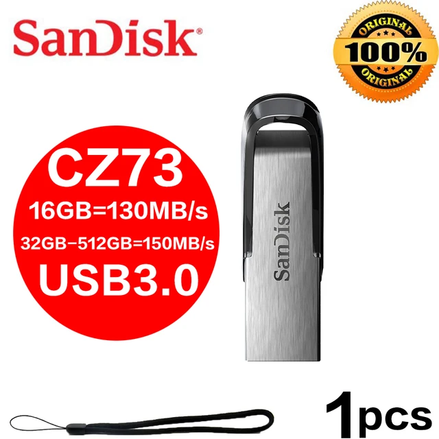 hylde melodramatiske platform Original Sandisk Usb Cz73 Stick Key Flash Drive 128gb 64gb 32gb 16gb Pen  Drives Usb 3.0 Pen Disk Flashdrive 256gb 512gb Memory - Usb Flash Drives -  AliExpress