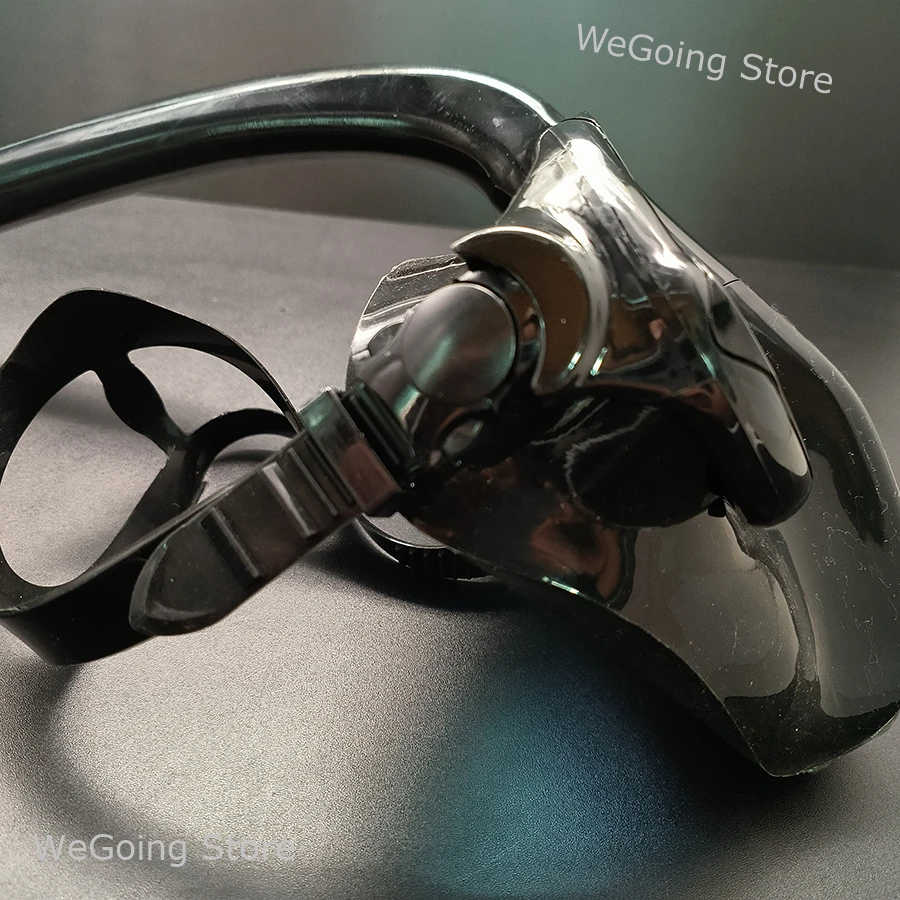 Alien Snorkeling Mask with Mirrored Tempered Glass Full Face Variable Warrior Swimming Mask for Adult Man Women