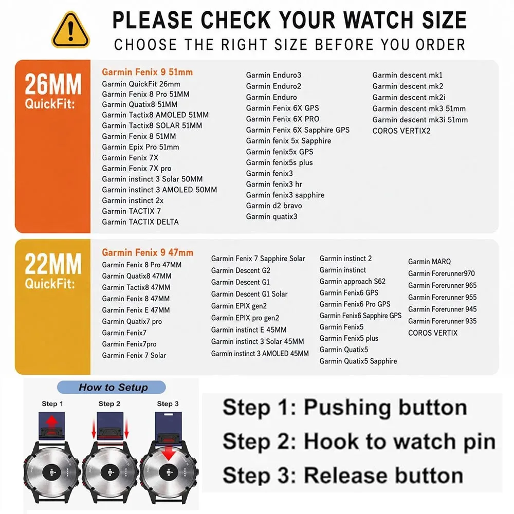 Premium Waterproof Quickfit Silicone Sport Strap - Wear-Resistant and Durable