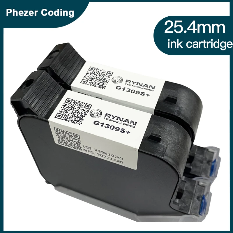 Ink refill kit Phezer 25.4mm 1309S printer ink Original multiple colour A Level 1/3/5Pcs Quick Dry High Adhesion Handheld Online Inkjet Printer
