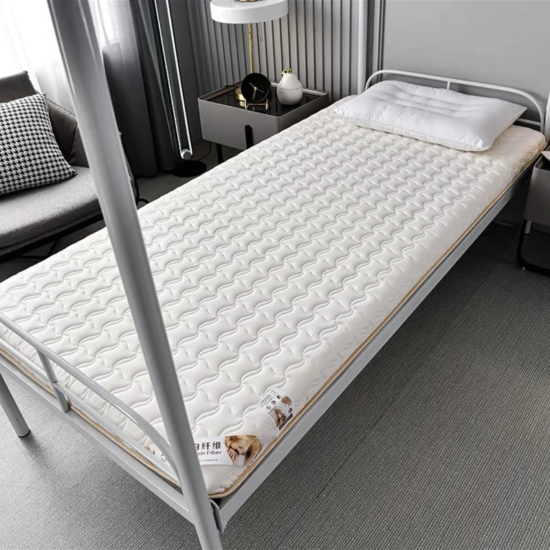 

White Latex Mattresses Mat Single Pink Aesthetic Comfort Sleeping Mattresses Student Foldable Colchonetas House Furniture