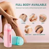 Unisex Roller Wax Roll on Depilatory Wax Cream Hair Removal Wax Heater Equipment Tool Heater Waxing Hot Cartridge Waxing Kit 4