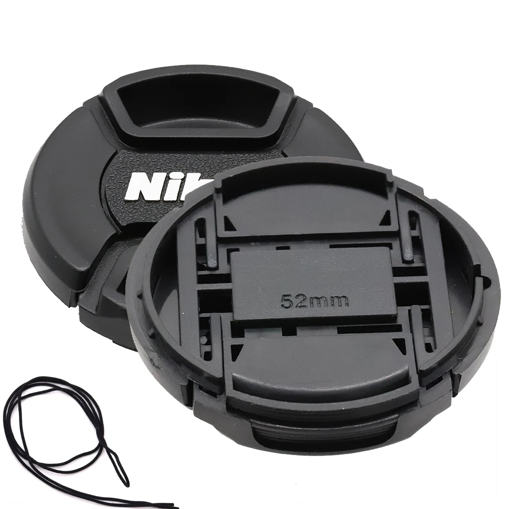 Camera Lens Cap Snap-on Front Cover Protector 49 52 55 58 62 67 72 77 86mm for NIKON