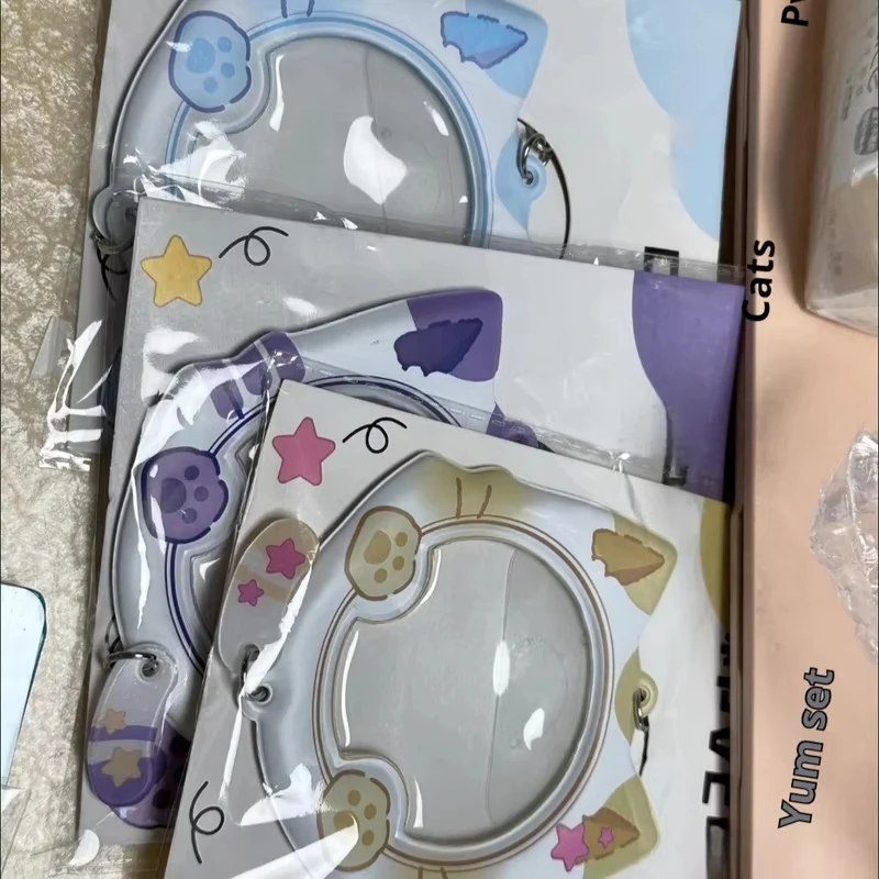 Katzenohr PVC Abzeichen Schutz Halter Fall für Ita Tasche Display Dekoration Anime Schlüsselanhänger Sammlung Zubehör mit Charme – Detail 5