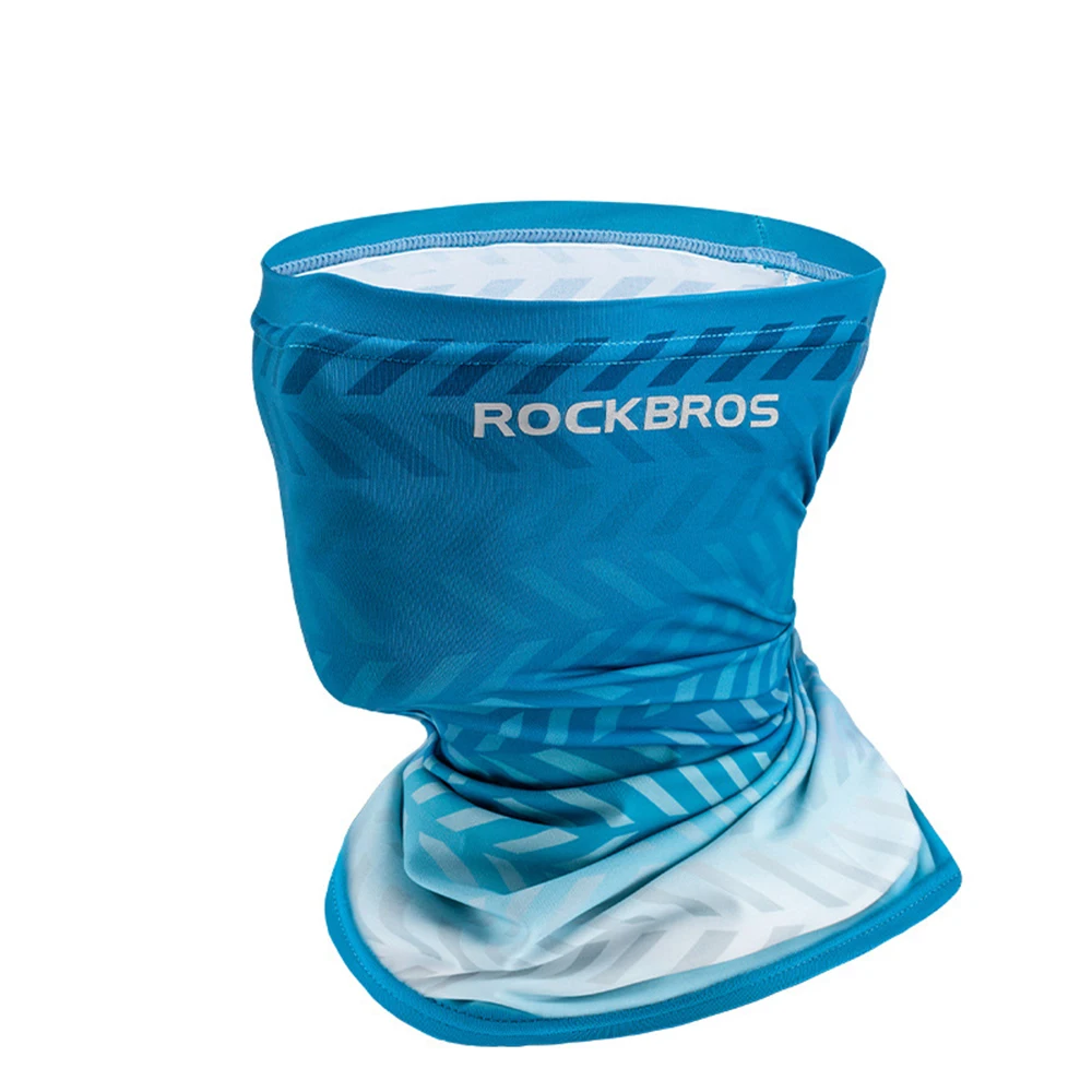ROCKBROS Sunscreen Mask Summer Ice Silk Riding Facial Mask Anti UV Sweat Absorbing Breathable Sports Scarf Facial Mask Outdoors 3