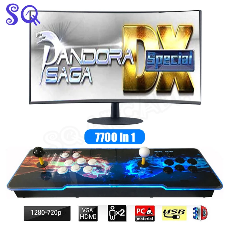 

Аркадная консоль 7700 в 1 Pandora Сага DX специальный HDMI VGA самодельный контроллер для «сделай сам» аркадная Видео домашняя игровая консоль