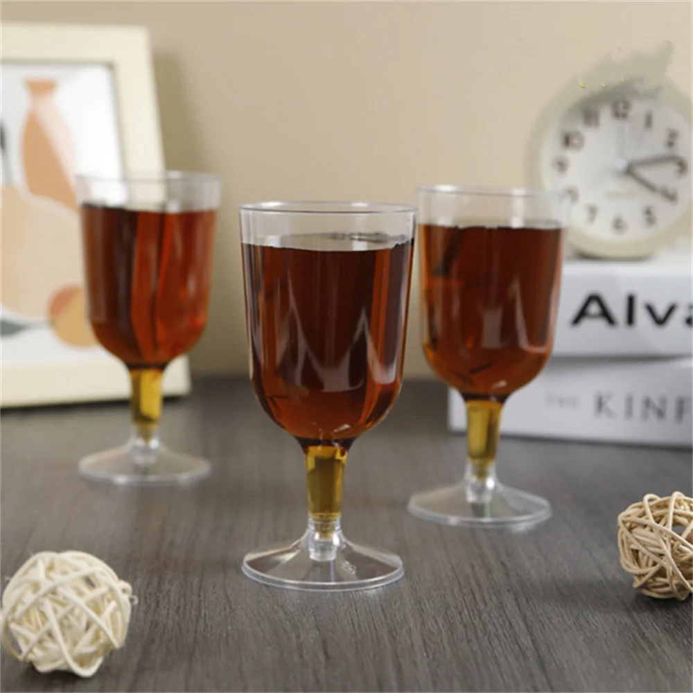 1 Plastic Disposable Transparent Champagne Cocktail Glasses, Birthday Parties, Wedding Anniversary Celebrations, Beverage Cups