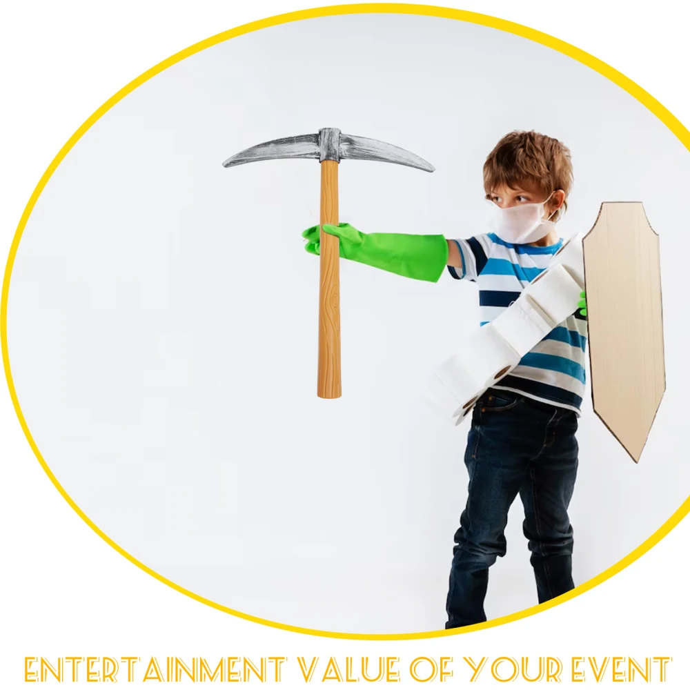 Spitzhacke Spielzeug Zwerg Cosplay Kostüm Zwerg Spaten Spitzhacke Schaufel Bühne Leistung Requisiten Halloween Party Liefert gefälschte Garten werkzeuge – Detail 7