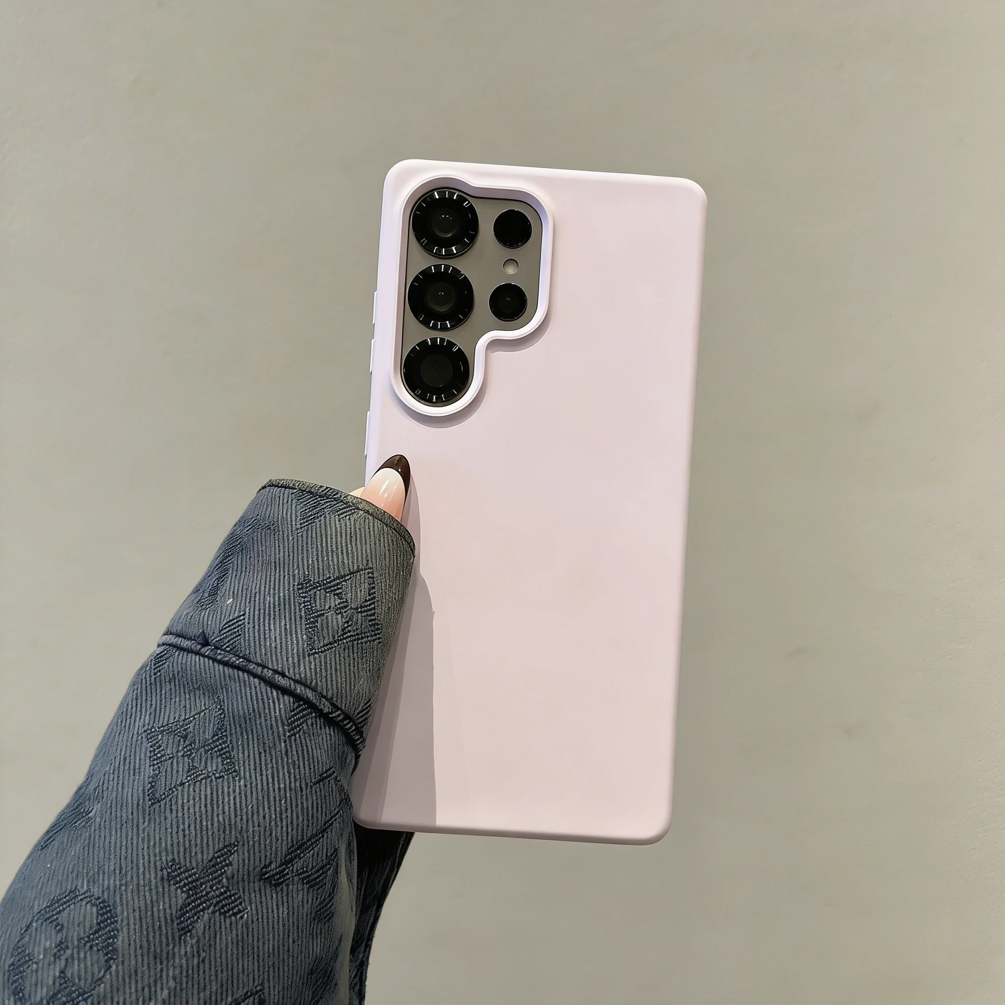 Ultra Liquid Silicone Flocking Candy Color Case