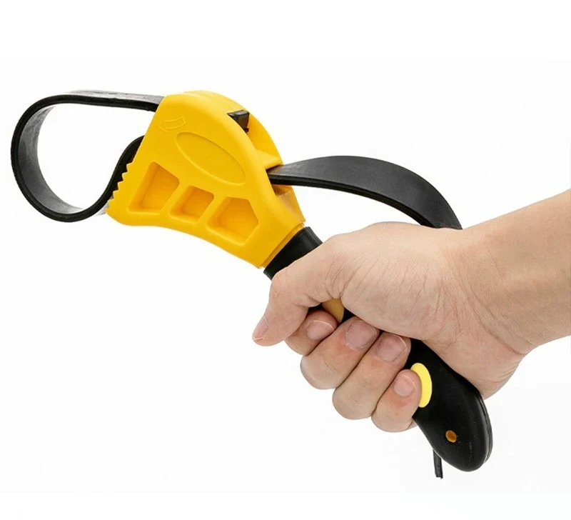 Hohe Qualität Multifunktionale Gürtel Schlüssel Öl Filter Puller Strap Spanner Kette Schlüssel Strap Opener Flasche Opener Wrench Tool – Detail 3