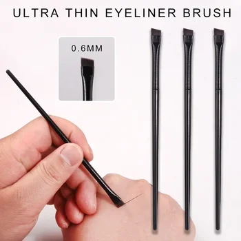 Flat Eyeliner Make up Brush Super Thin Angled Eyeliner Eyebrow Makeup Brushes Professional Exquisite Fine Eyebrow Makeup Tools 1