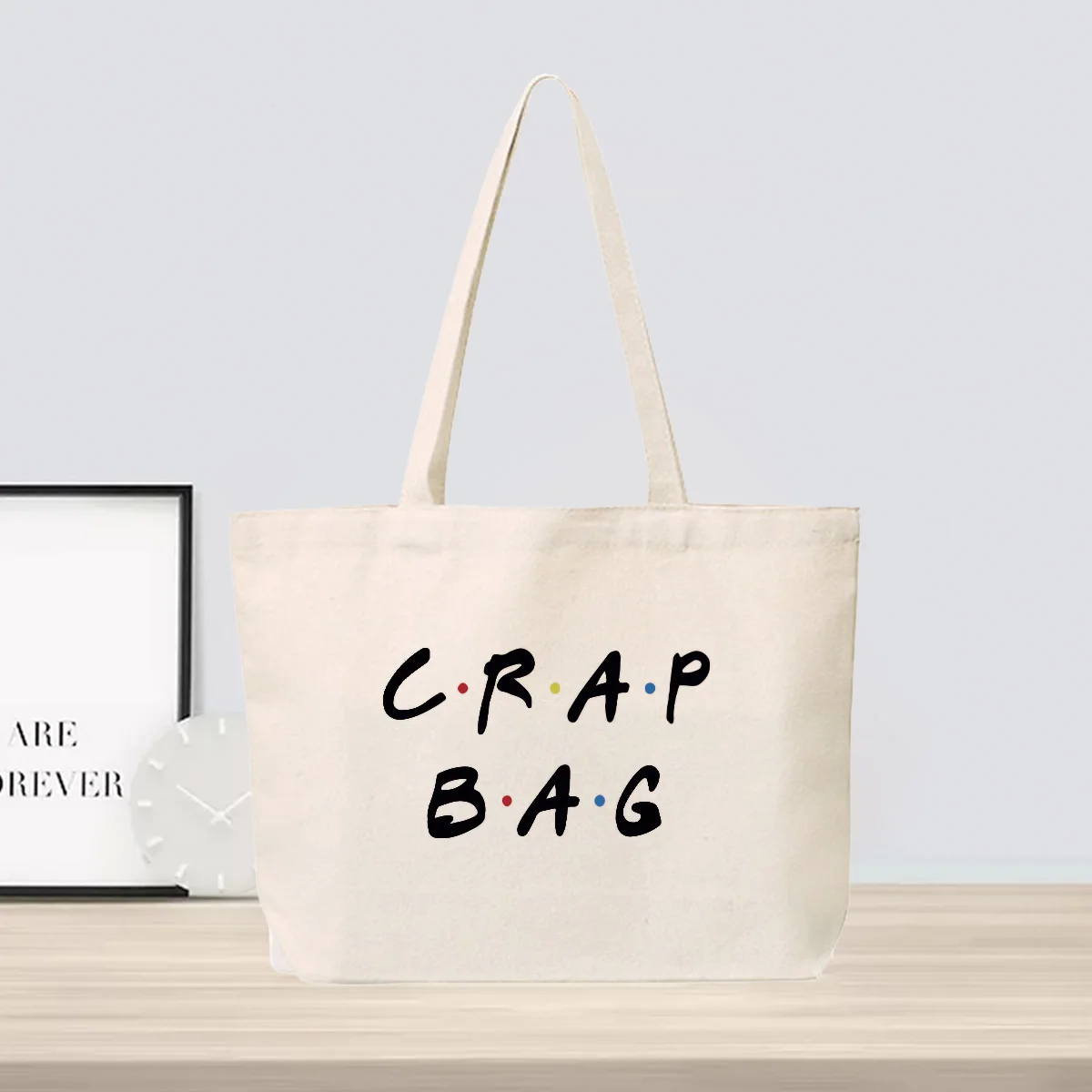 Tote bag Gifts: Natural Reusable Friendship Theme Bags for Women & Men - Perfect Best Friends Gift!