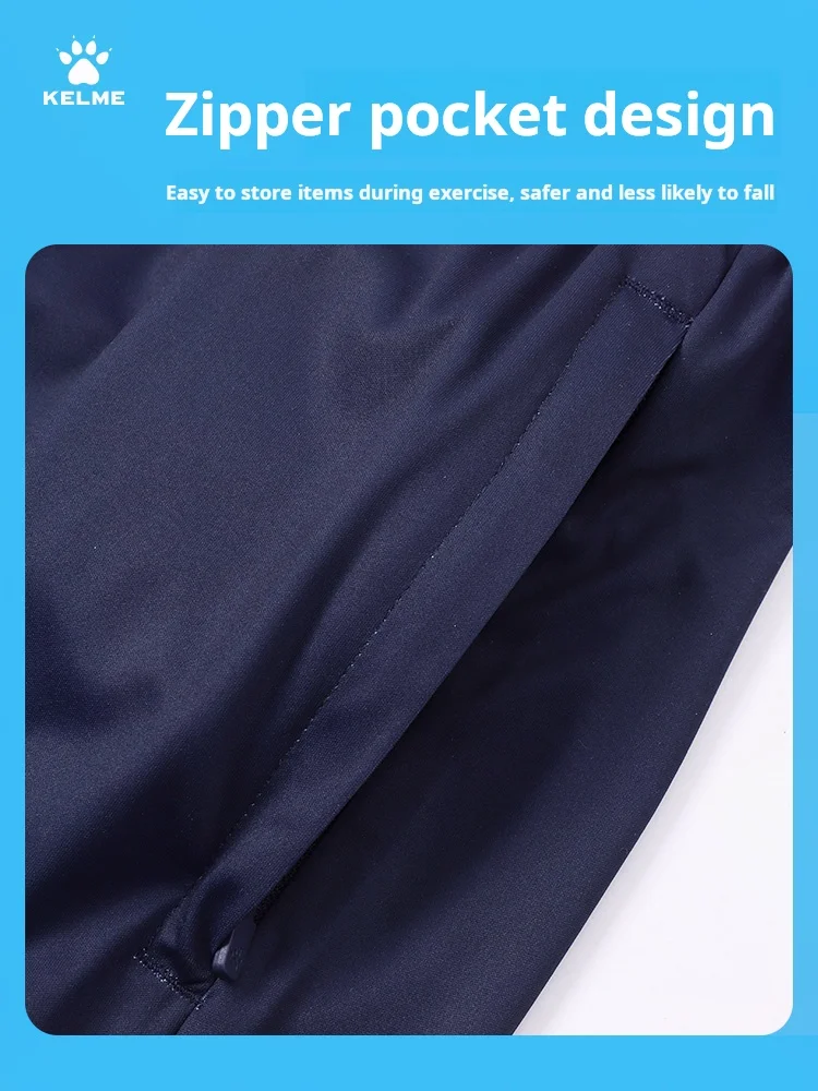 Kelme Men's Sports Cropped Pants Knitted Football Training Fitness Running Shorts