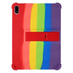 Enhanced Soft Silicone Shockproof Case with Stand Holder - Anti - Crack Protective Cover for OnePlus Pad 2 Pro (Colorful)