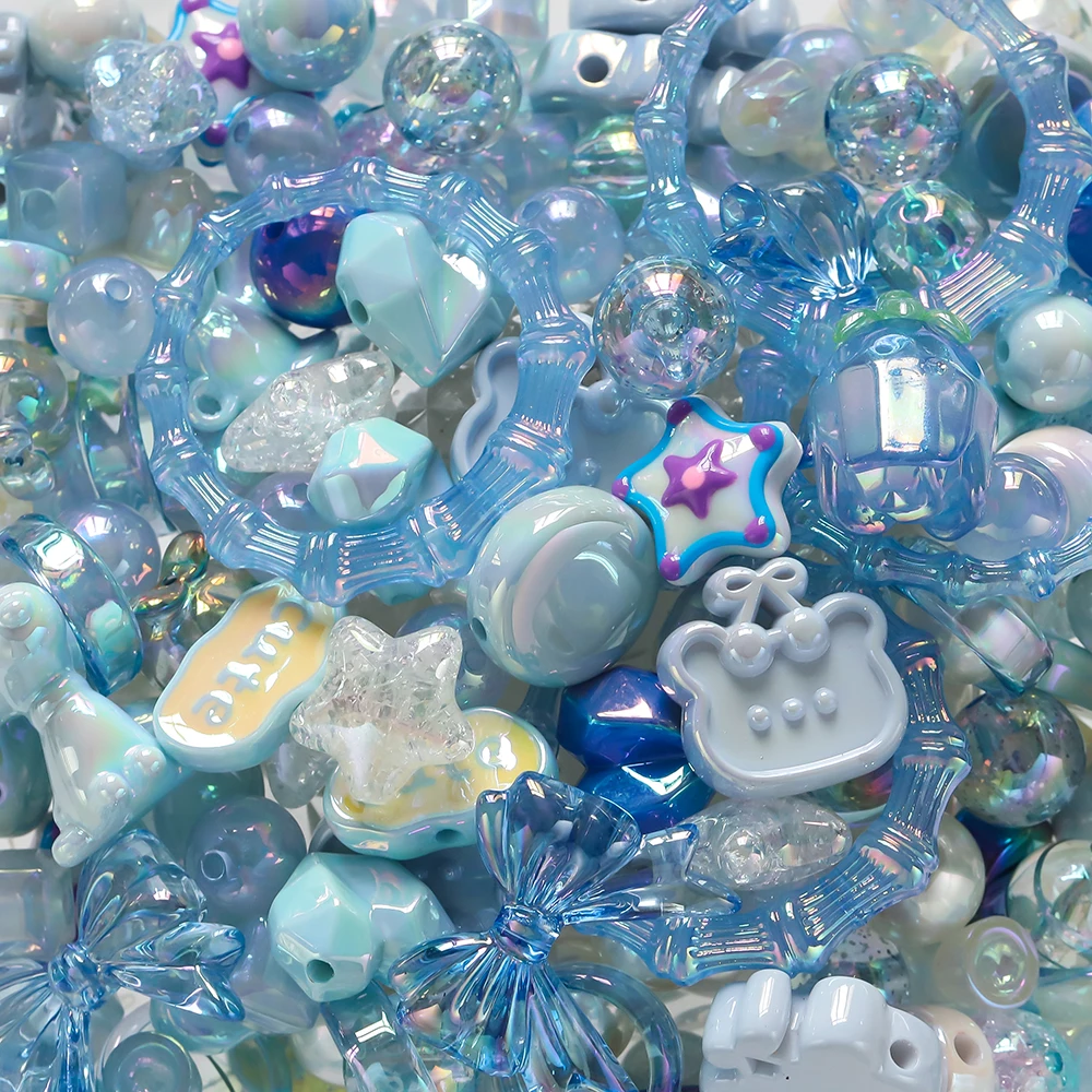 20grams 12~50mm Acrylic Mixed Beads 4