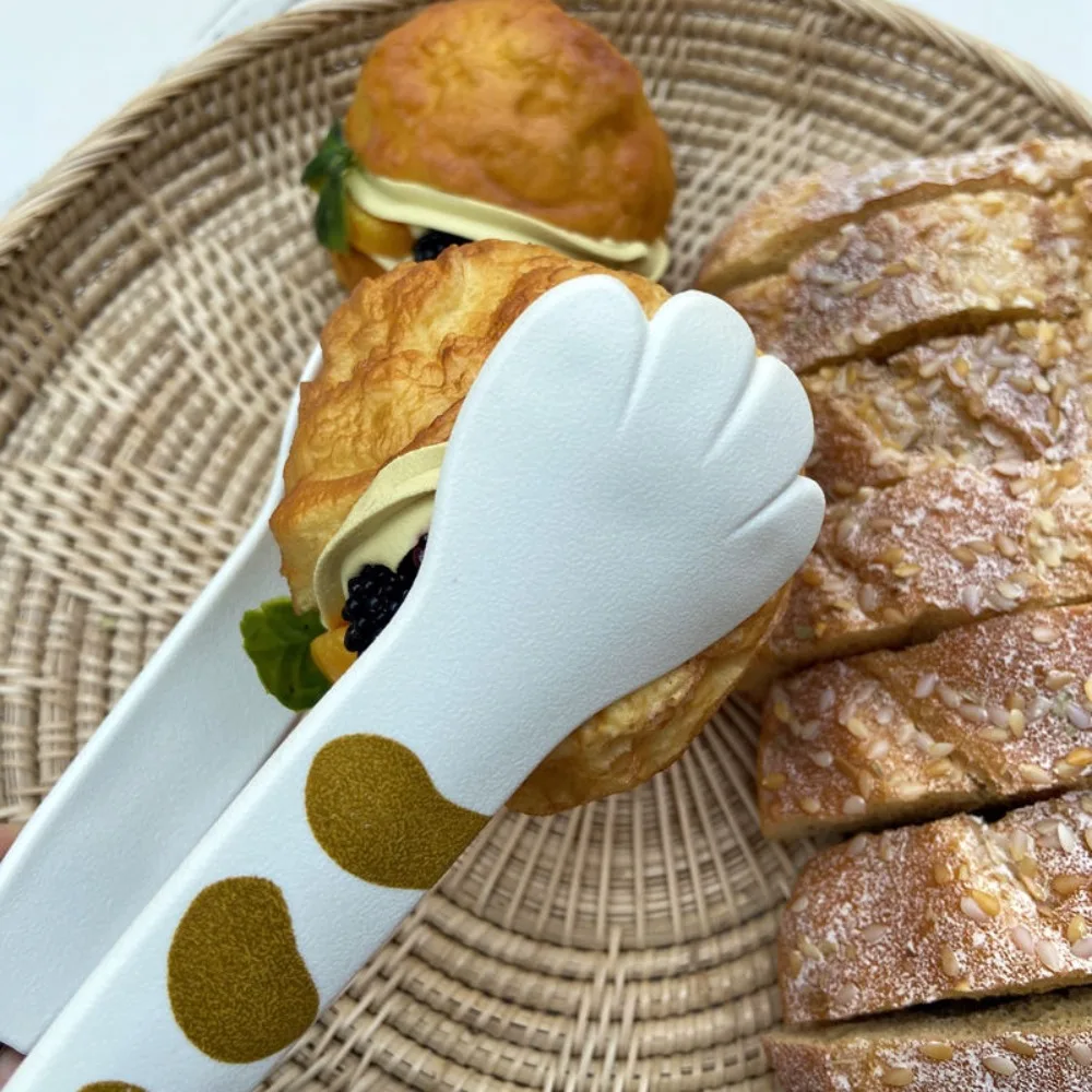 Japanese-style Cute Cat's Paw Stainless Steel Food Clip,Cheap Handling Stock Baking, Ramen Noodle Wrap,Dessert Tools,Barbecue