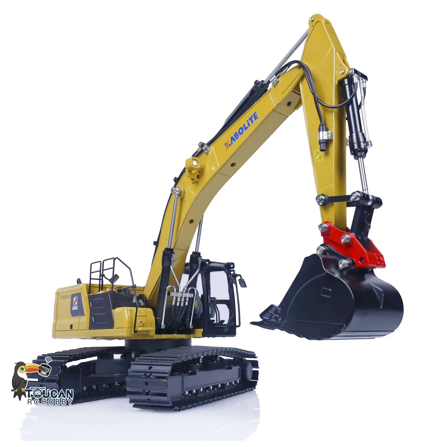 Kabolite K961 1/18 HUINA RC K336GC Metal Hydraulic Excavator Model Car Battery Radio Toys Digger Toucan Ripper Hammer Toy Model 3