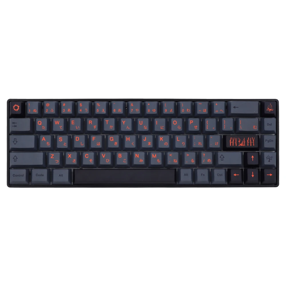 Gmk Cinder Keycaps Japonês Inglês Cereja Perfil Pbt 5-side Tintura Sublimação Teclado Mecânico Keycap para mx Switch 61 63 64 - Imagem 2