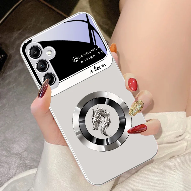 Elegant Ring Chinese Loong Glass Phone Case